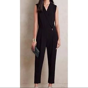 Anthropologie Elevenses Black Jumpsuit